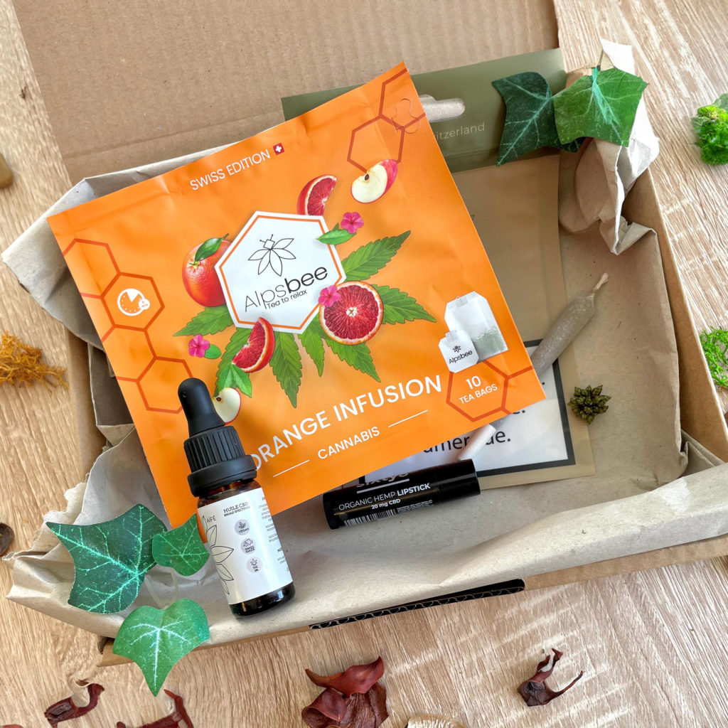 coffret détente contenant une gamme de produits