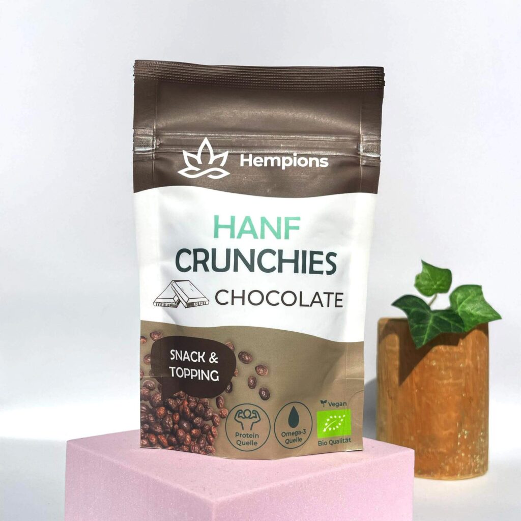 Crunchies au chanvre et chocolat noir bio – Hempions